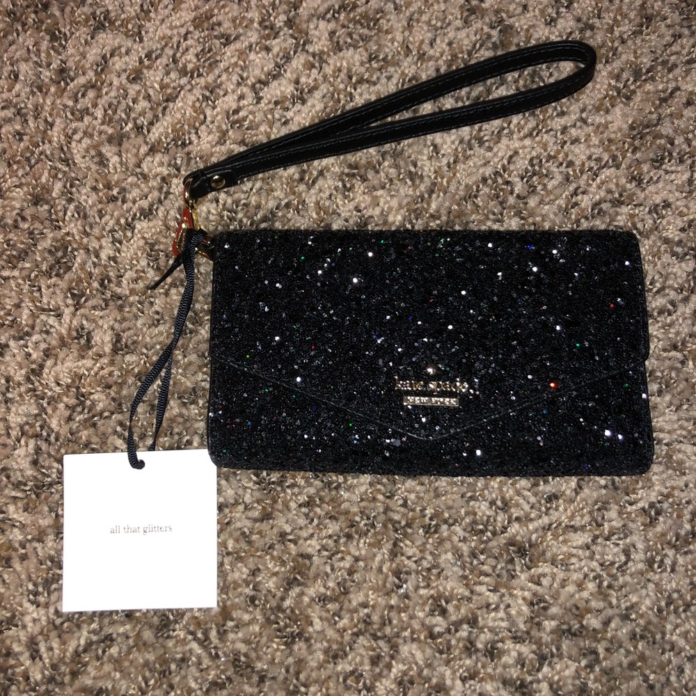 NWT Kate Spade ♠️ iPhone Glitter Wristlet